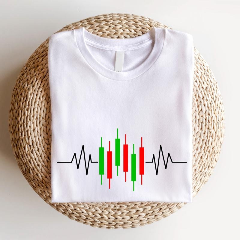 Stock Trader Shirt, Trading Heartbeat T-shirt, Gift Tee For Investor, Trader Birthday Short Sleeve, Unisex Financial Planner Shirt, Exchange Shirt.