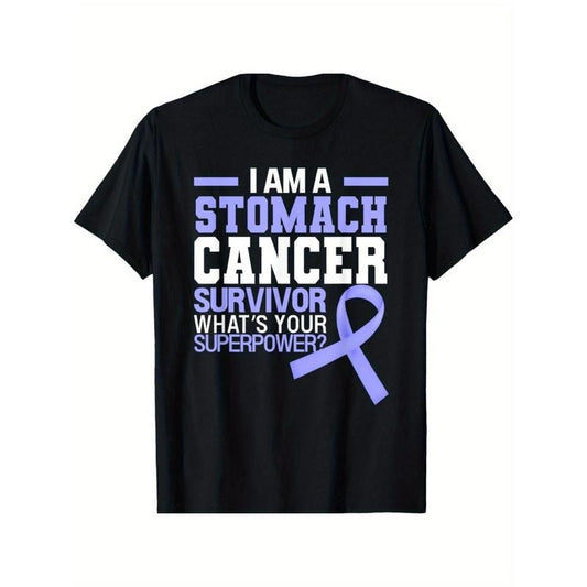 Stomach Cancer Awareness Beat The Cancer T-Shirt Made in USA