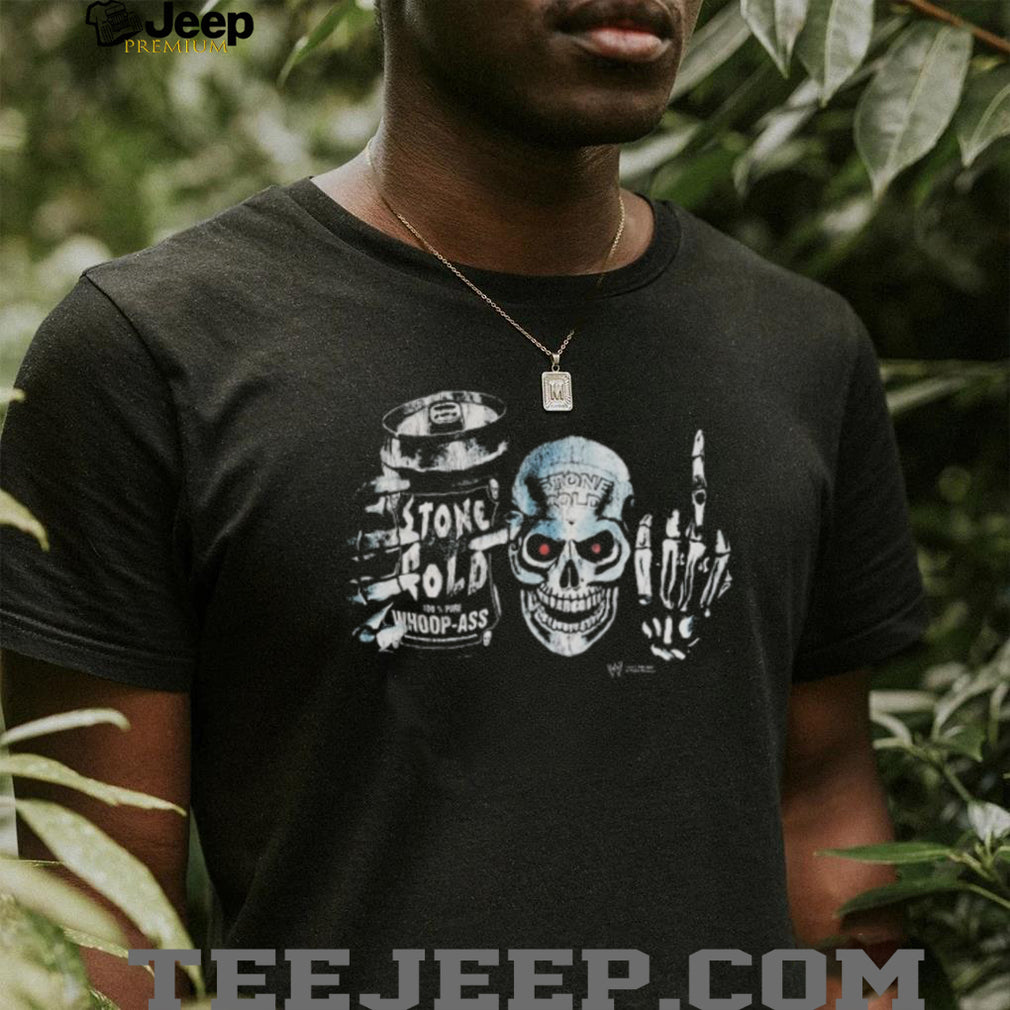 Stone Cold Steve Austin 100% Pure Whoop Ass Skull Graphic T Shirt