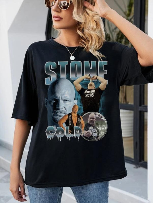 Stone Cold Unisex Shirt, Vintage 90s Tee, Vintage Sports Tee, 90s Graphic Tee, Unisex Shirt, Wwe, Wwe Shirt, Wwe Gift Shirt, Unisex T-Shirt, Gifts For Female Male, Short Sleeve Tee Shirt, Gifts For Birthday Mothers Day Christmas