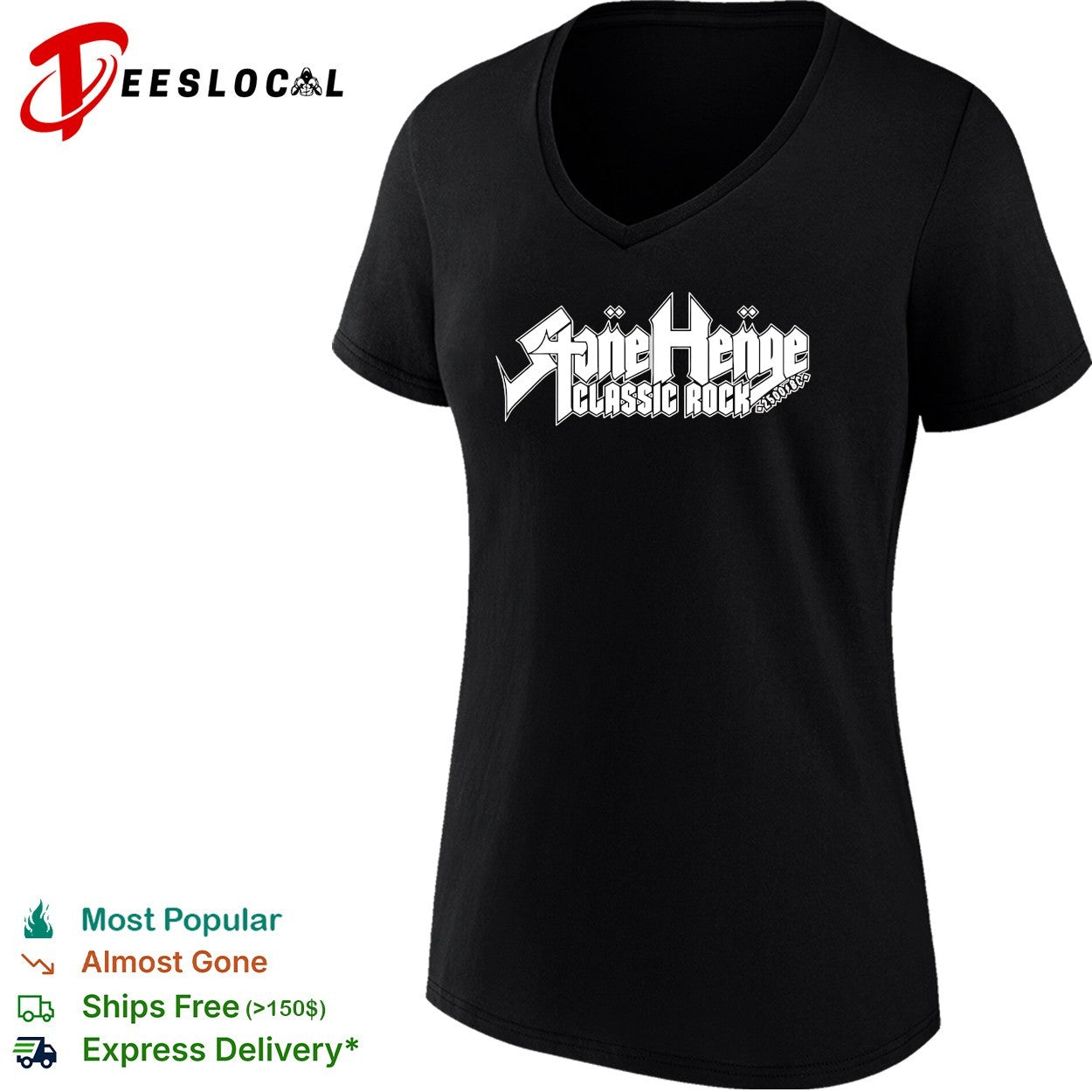 Stonehenge classic rock 2500 BC logo shirt