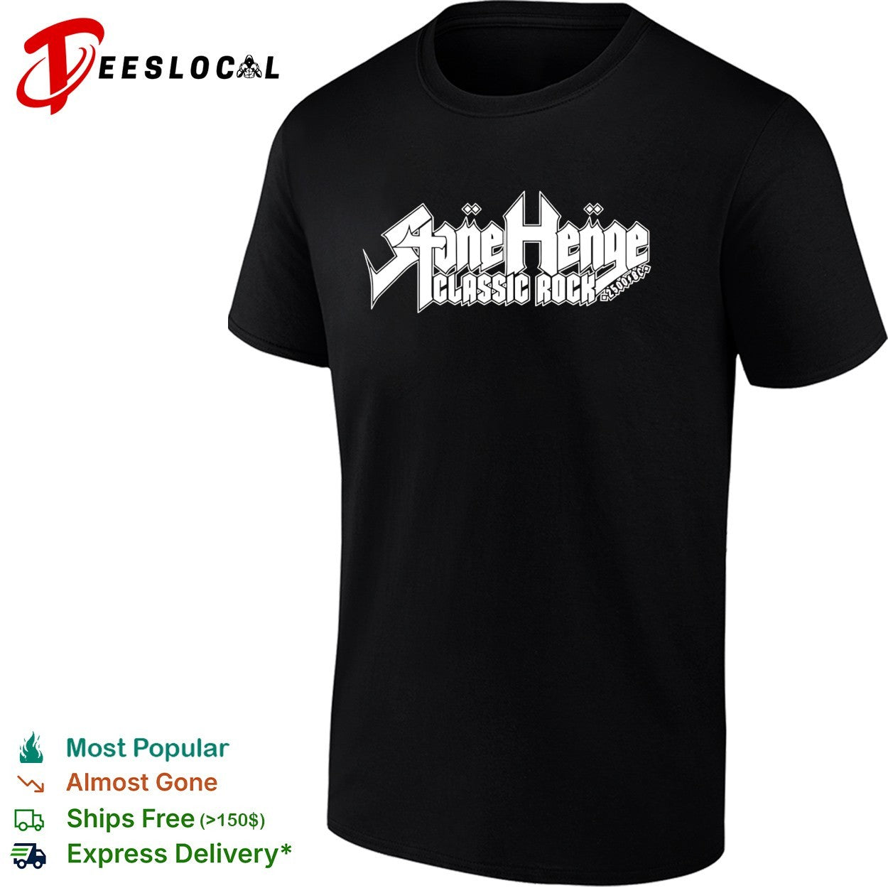 Stonehenge classic rock 2500 BC logo shirt