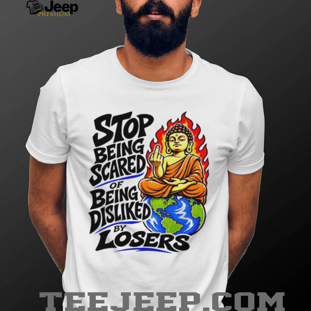 Stop Being Scared Of Being Disliked Buddha Spiritual Motivation Retro Men Women T Shirt
