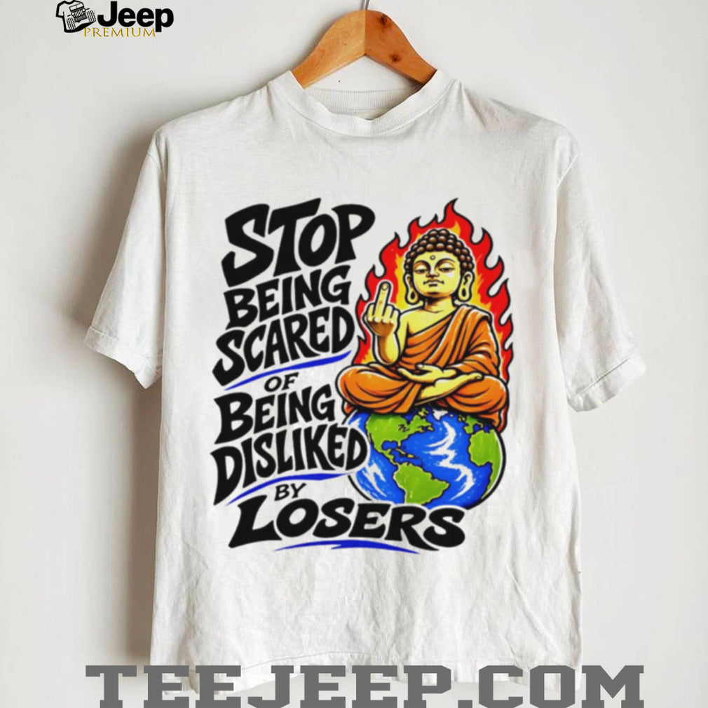 Stop Being Scared Of Being Disliked Buddha Spiritual Motivation Retro Men Women T Shirt