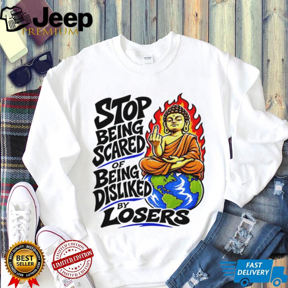 Stop Being Scared Of Being Disliked Buddha Spiritual Motivation Retro Men Women T Shirt