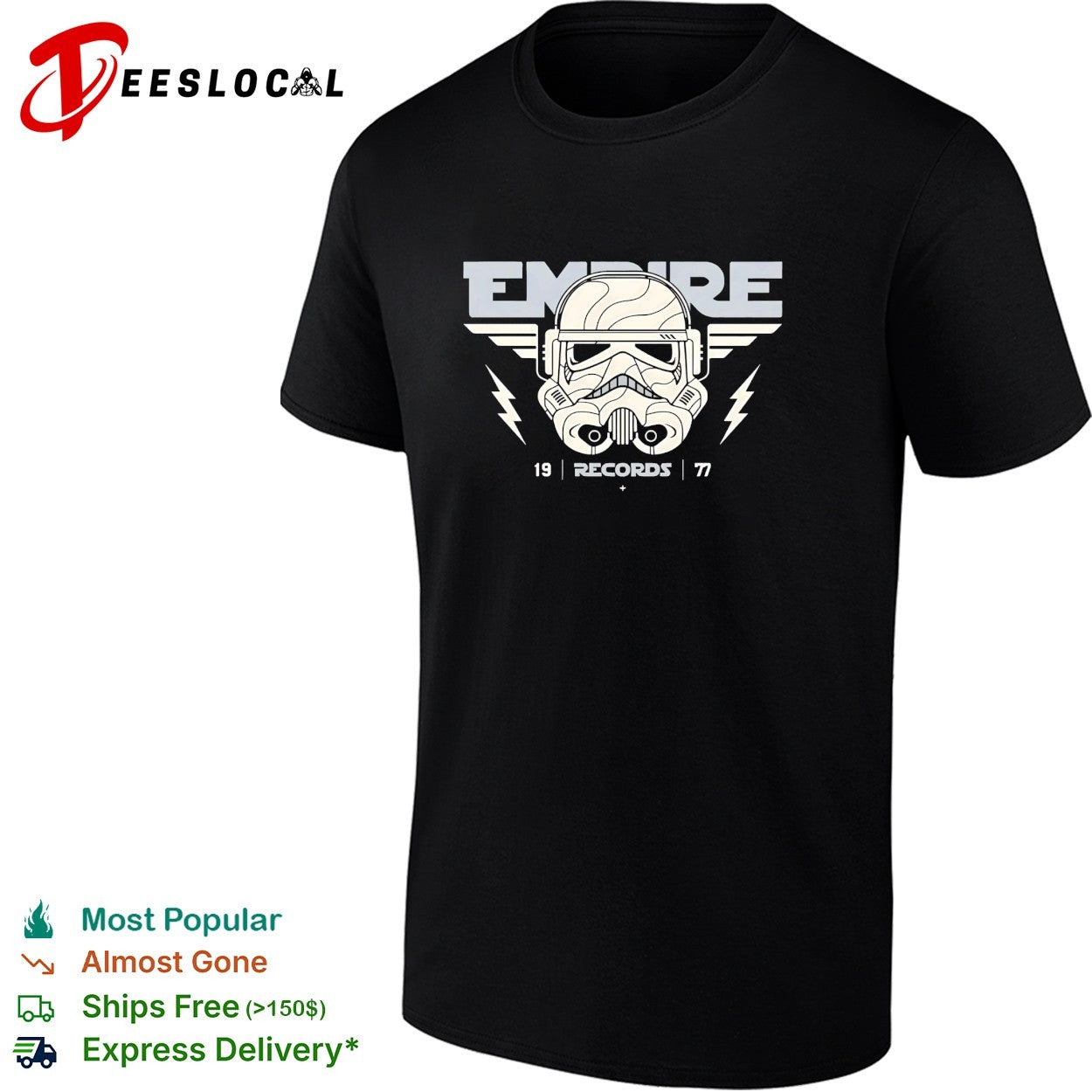 Stormtrooper empire records 1977 shirt
