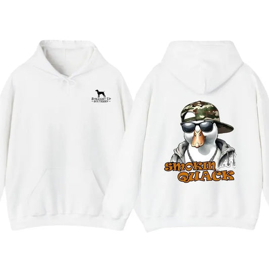 Straight Up Southern Smokin Quack Shirt, Cotton Top Menswear, Short Sleeve Unisex Shirt Hoodie