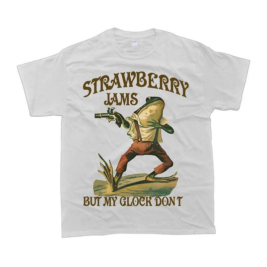Strawberry Jams But My Don't Vintage Graphic T-Shirt, Gift For Men And Women, Old Row Tshirt, Retro Tshirt, Unisex Tshirt, Men's clothing, Men's tshirt Casual Cotton