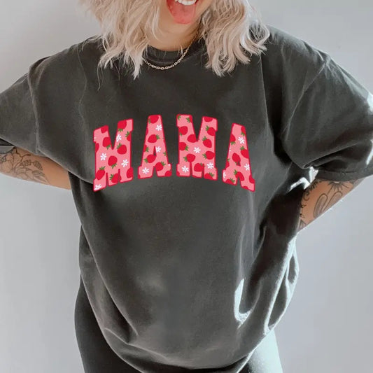 Strawberry Mama Shirt #2~ Unisex Apparel Relaxed Fit Printed In The USA Clothing Womenswear Casual Comfort Cotton Top Athletic Boho Chic