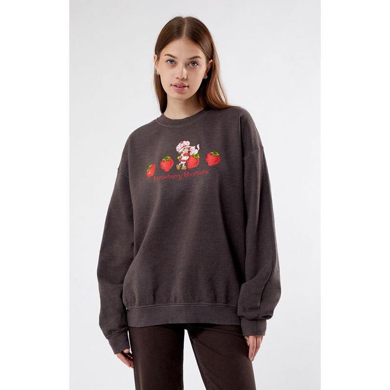 Strawberry Shortcake Women's Cat Crew Creck Sweatshirt T-Shirts, Hoodie | WearSparks.com