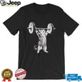 Strong Cat Weightlifting Funny Gym Workout Kitty Vintage Fitness Lover Unisex Men T Shirt