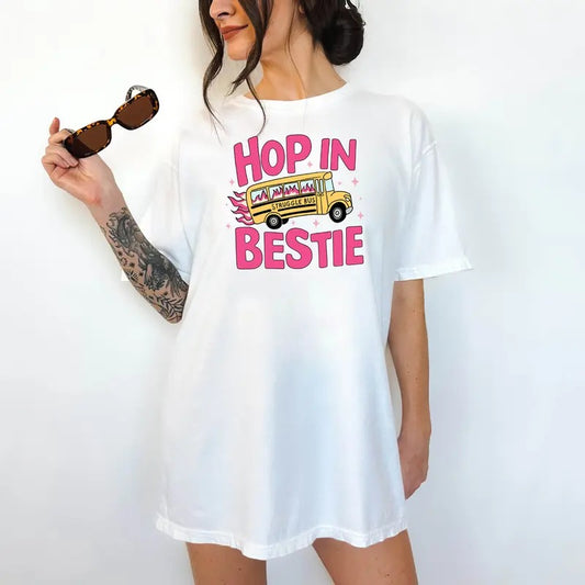 Struggle Bus  T-Shirt- Print is Sublimation, Unisex T-Shirt, Funny Tee, Cute Top, Cute with Jeans, Fun Summer Tee