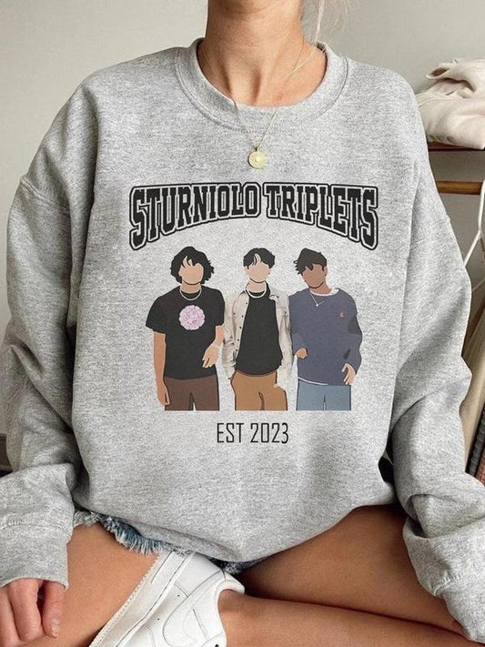 Sturniolo Triplets Iconic Sweatshirt , The Versus Tour 2023 Concert Ticket Vintage 90s Y2K Graphic Sweatshirt
