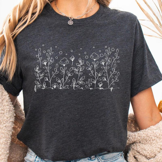 Subtle Anti Trum Flower Shirt FDT TShirt, Political sweatshirt, hoodie Social Justice Immigrent Rights Subtle Feminist Shirt Feminist Gift