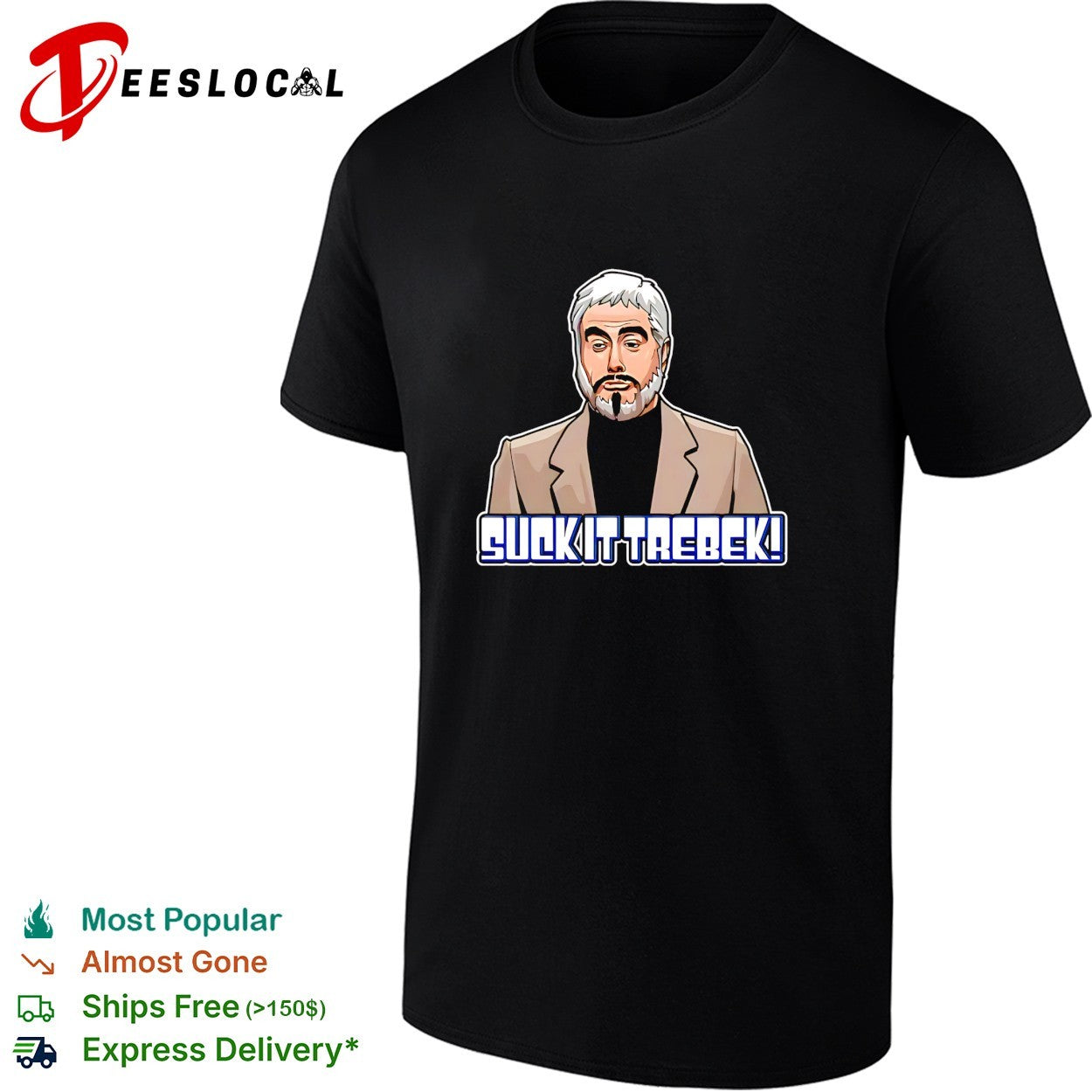 Suck it Trebek SNL Celebrity Jeopardy parody shirt