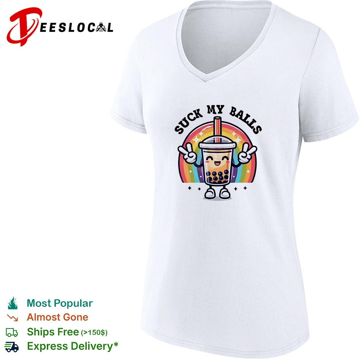 Suck my balls boba tea shirt