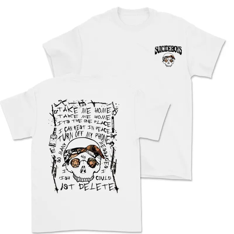 Suicide Boys Skeleton 2 Side Shirt, Vintage Suicideboys Shirt Sweatshirt, SuicideBoys merch, Suicide Boys Now The Moon's Rising Album, Sboy