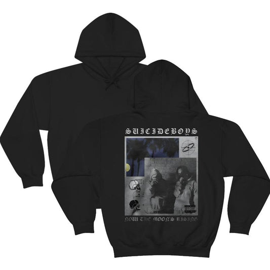 Suicideb0ys AIbum Back Hoodie, Streetwear Hoodie, Hip Hop Merch, Tour Concert Outfit, Unisex Long Sleeve Pullover Shirt