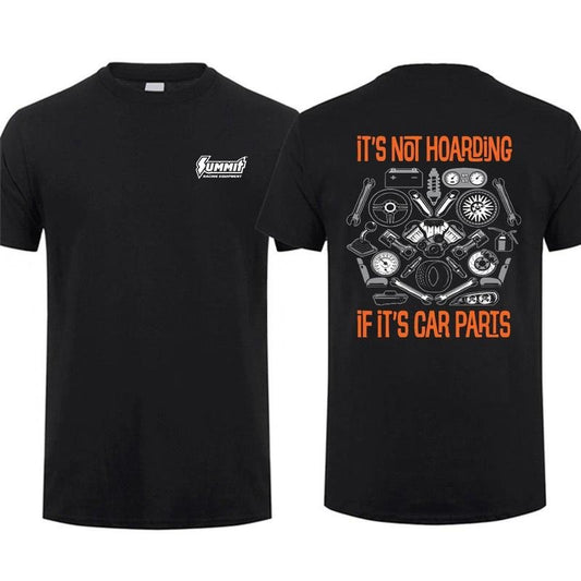 Summit Racing Equipment Hoarding Parts T-shirts Racing Shirt Hot Rod Shirt Drag Racing Menswear Top, Menswear Car Parts...