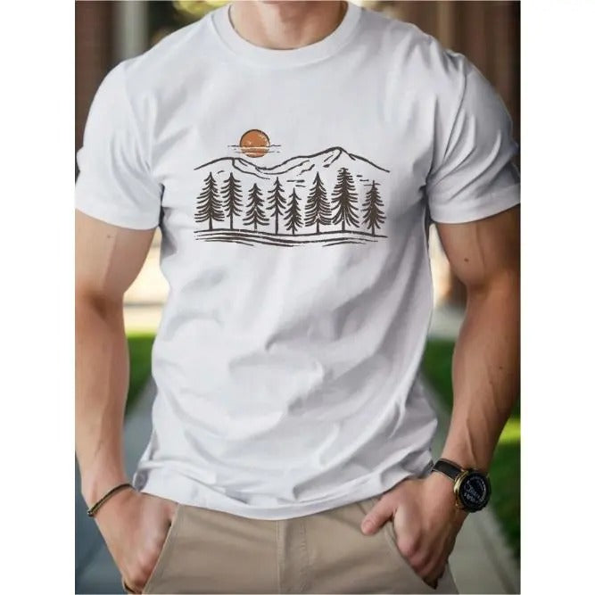 Sun Mountains Woods Men's cotton T-shirt Comfort Edition Made in USAstyle{n002}2