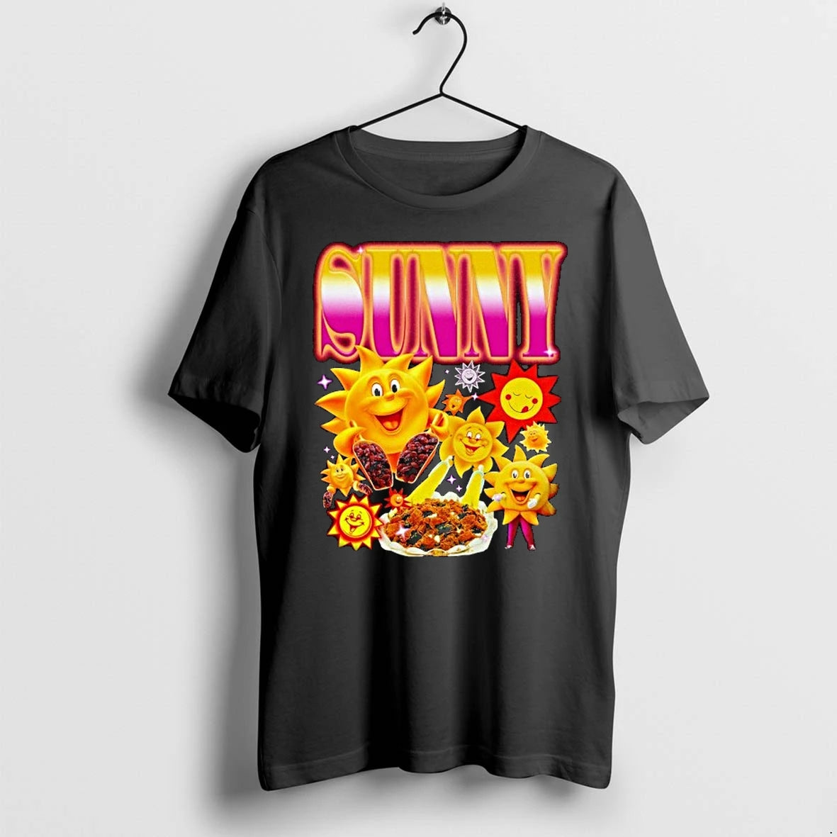 Sunny Raisin Bran Cereal Collage Breakfast Tshirts Sweater