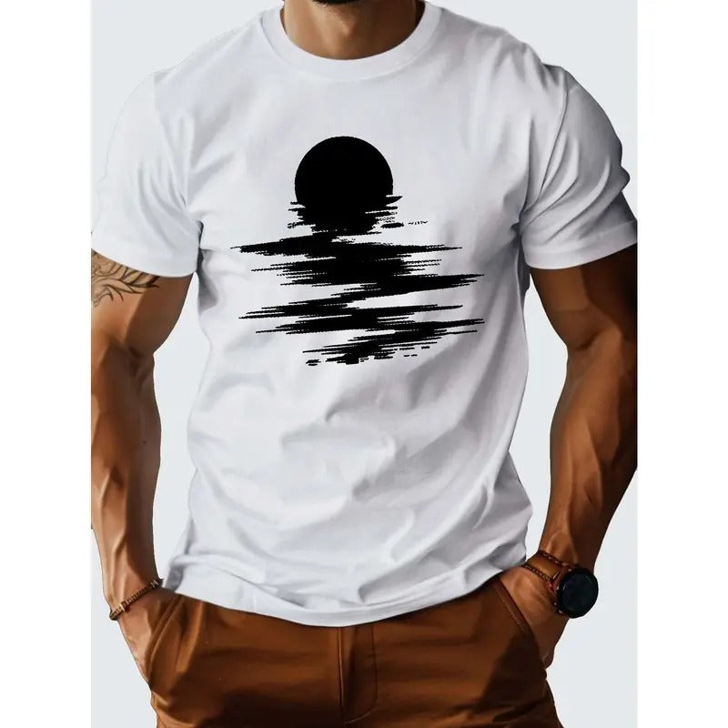 Sunrise In The East Pure Cotton Men's Tshirt Comfort Fit Made in USA