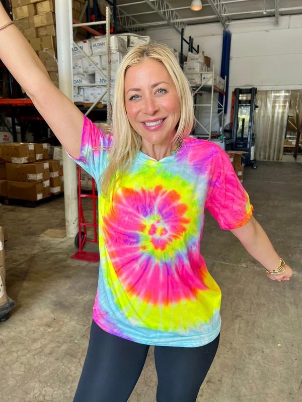 Sunshine Blast Tie-Dye Tee Hoodie, Sweatshirt | WearSparks.com