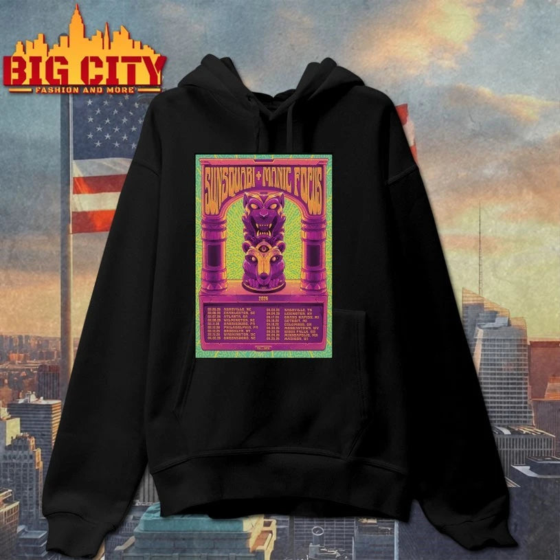 Sunsquabi And Manic Focus Spring Tour 26 Poster shirt