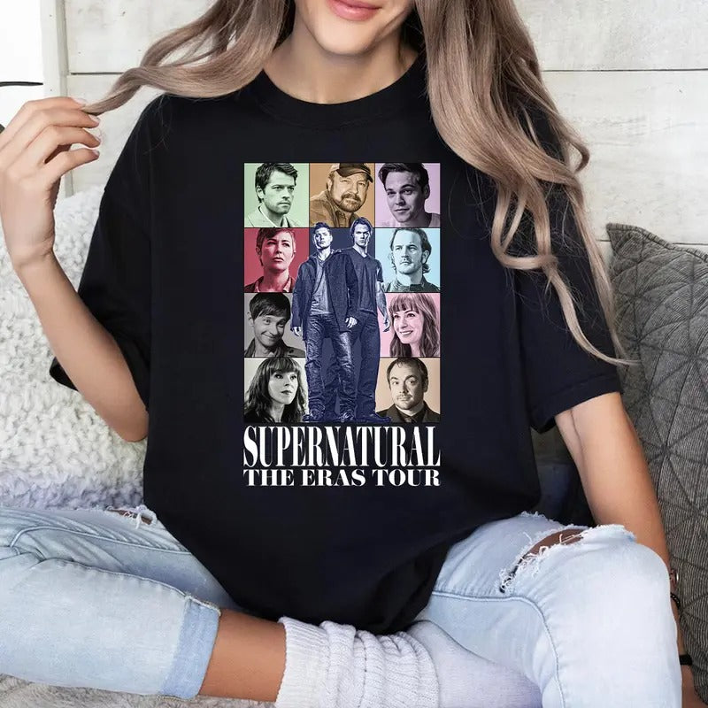Supeernatural T Shirt, Supeernatural Era T Shirt, Gift For Woman and Man Unisex T-Shirt Sweatshirt Hoodie Casual Cotton