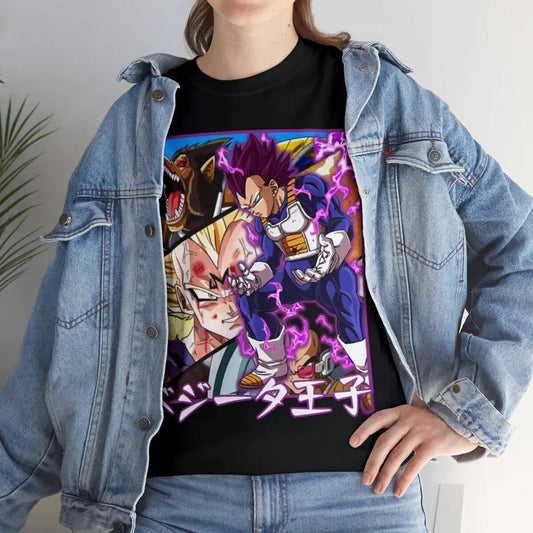 Super Saiyan Vegeta T Shirt Dragon Ball Z Tee 90s Anime Clothing Manga Japanese T-shirt Unisex Full Size
