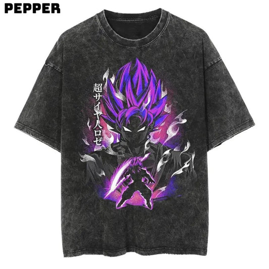 Super Saiyan Vintage Tee - Show Off Your Love for Dragon Ball! Perfect for Casual Outings and Streetwear. Sweatshirt, Hoodie, Comfort Colors