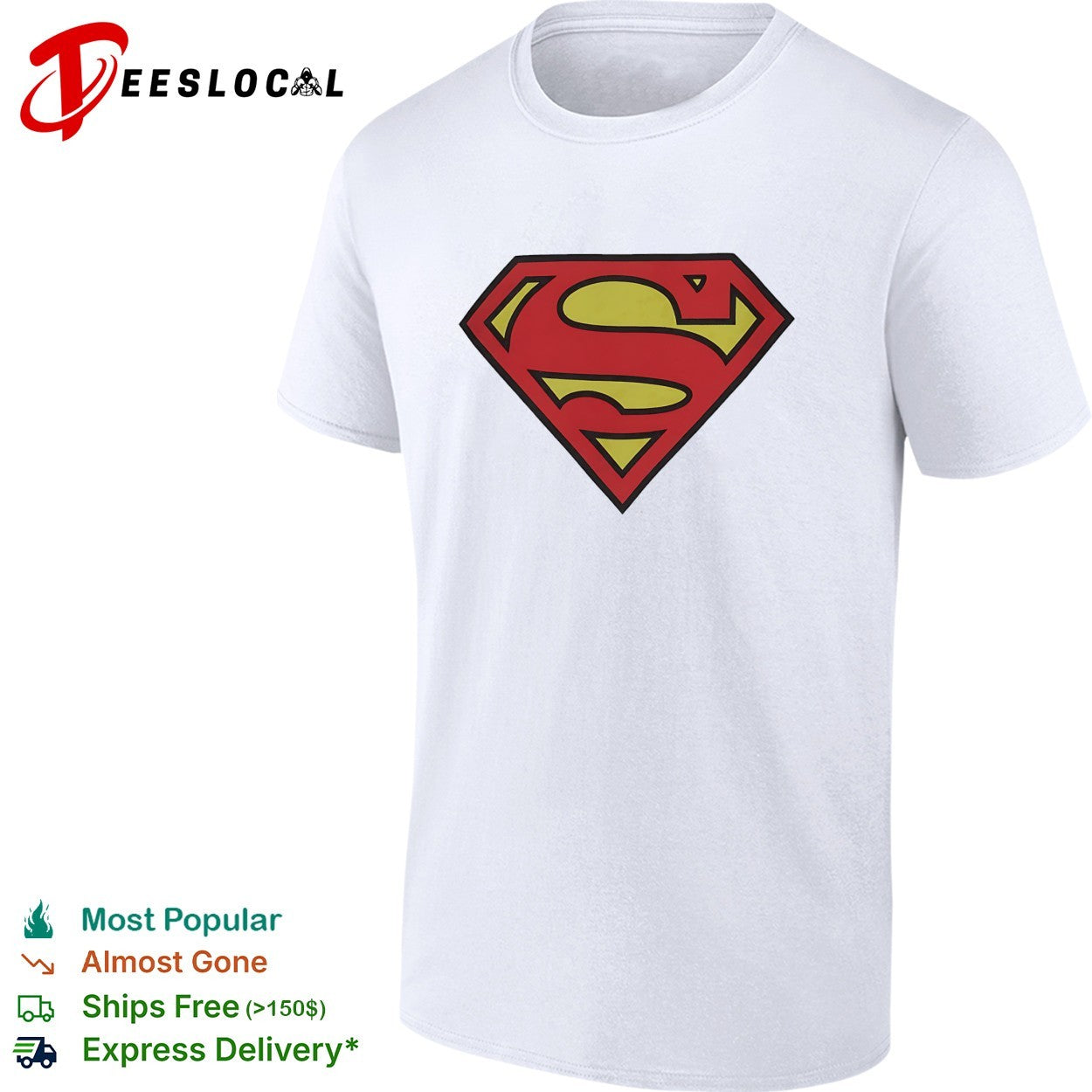 Superman S shield logo classic shirt