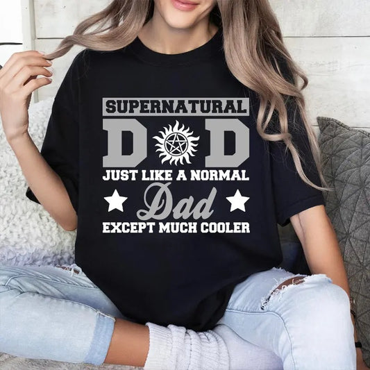 Supernatural Dad Shirt, Supernatural T Shirt, Fashion Cotton, Full Colors, Full Sizes, For Men, For Women Hoodie, Sweatshirt