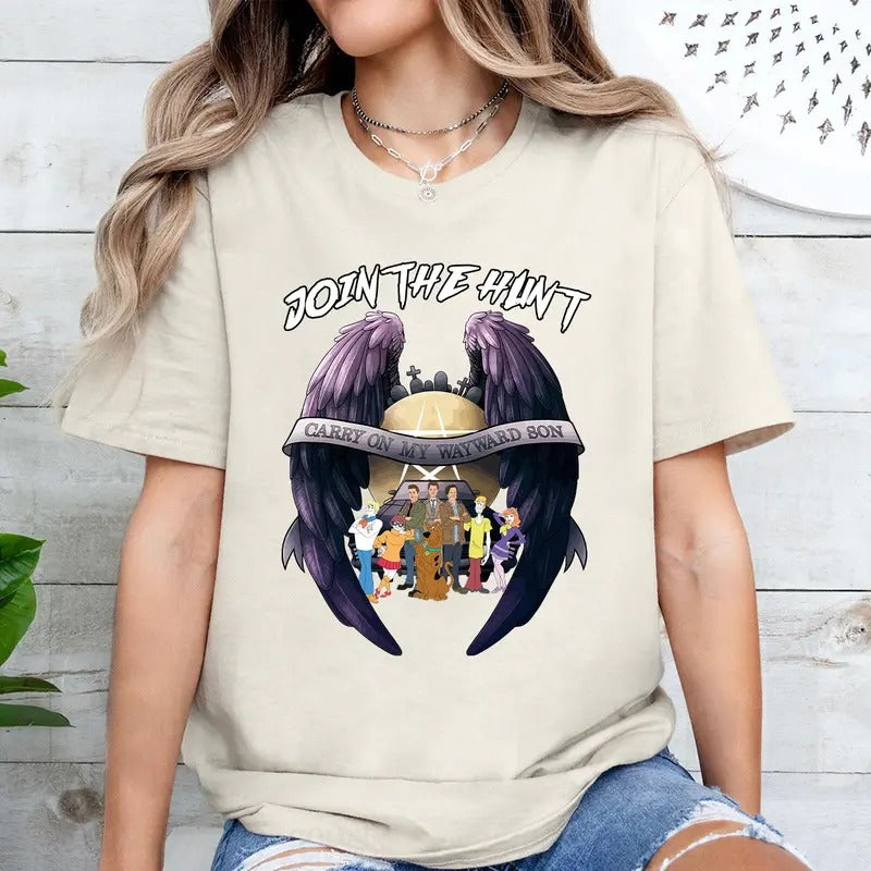Supernatural Join The Hunt T Shirt, Supernatural Vintage T Shirt, Gift For Woman and Man Unisex T-Shirt Sweatshirt Hoodie