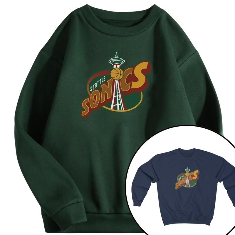 Supersonics 1994 Vintage Sweatshirt, SuperSonics Team Club Sweat Supersonics Sweatshirt T-Shirts, Hoodie | WearSparks.com