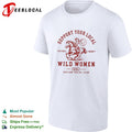 Support your local wild women outlaw social club cowgirl riding horse shirt