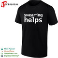 Swearing helps text shirt