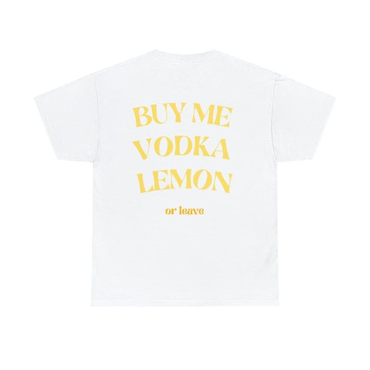 Buy Me Vodka Lemon Or Leave T-shirt/Hoodie/Sweater Lustiges Zitat Party Sommer Aperol Spritz Funny Geschenk Bedrucktes Minimalistisches Shirt
