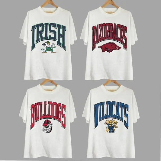 Vintage College All Team NCAA T-shirt/Sweatshirt, Vintage T-shirt All Teams NCAA, Gifts For Fan Sport Classic Cotton