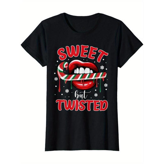 Sweet and twisted funny Christmas candy cane xmas holiday premium mens t shirt made in usa