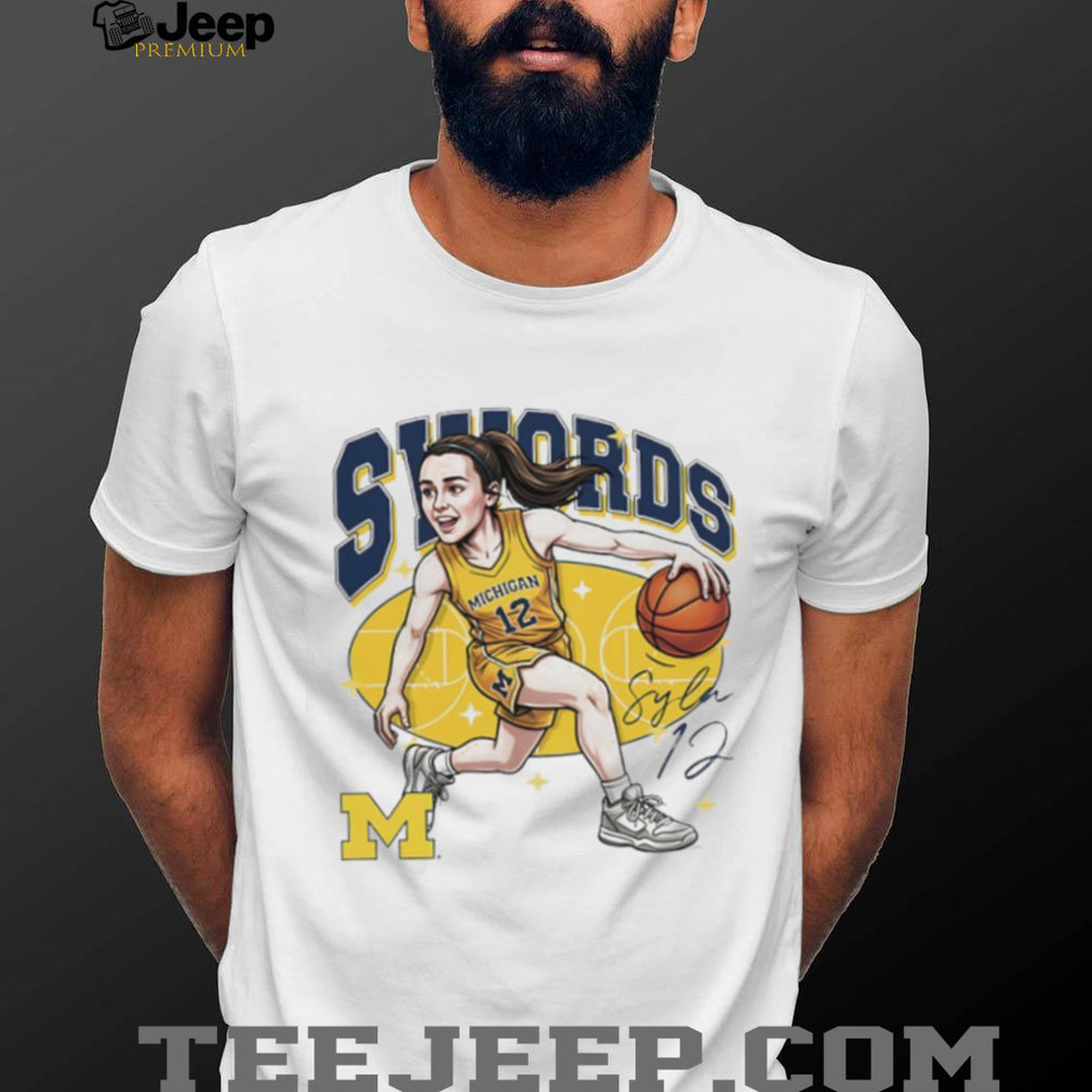 Syla Swords Michigan Women’s Basketball Graphic T Shirt