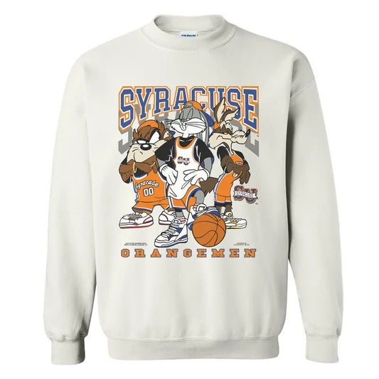 Syracuse Orange Looney Tunes Champs NCAA Crewneck Sweatshirt, graphic vintage sports fall sweatshirt shirt for men
