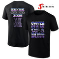 System Of A Down EU and UK tour logo style dates schedule shirt