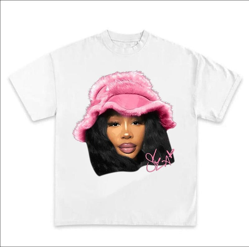Sza PinkTee Unisex Novelty Prints Top Tshirt