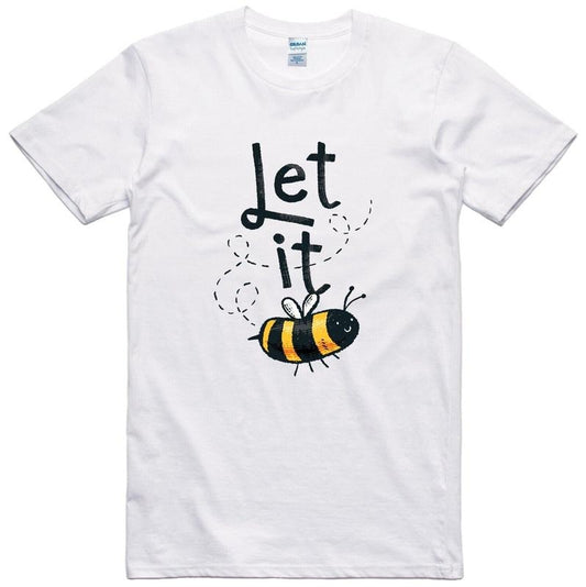 T Shirt Cute Let It Bee Regular Vintage Gift For Women, S to 3XL