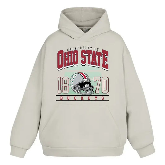 Vintage Ohio University of Ohio State Hoodie/Sweatshirt/T-Shirt, For Men and Women - Unisex Style, 100% Cotton, Pullover