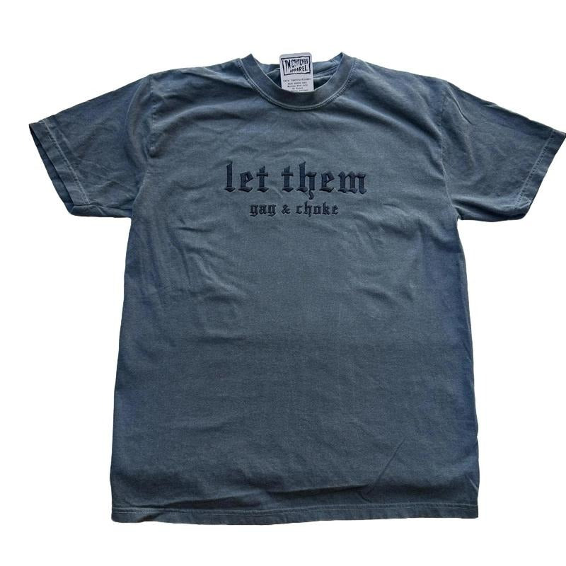 T-shirt Let Them Embroidered Comfort Color TEE, Alt Fashion, Alternative Graphic Fan Hoodie, Sweatshirt | WearSparks.com