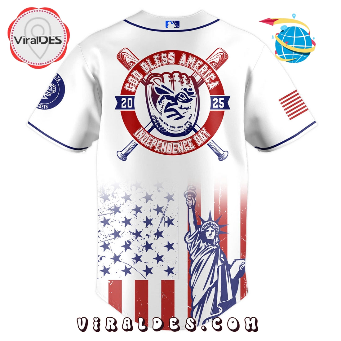 Augusta GreenJackets Happy Independence Day Jersey