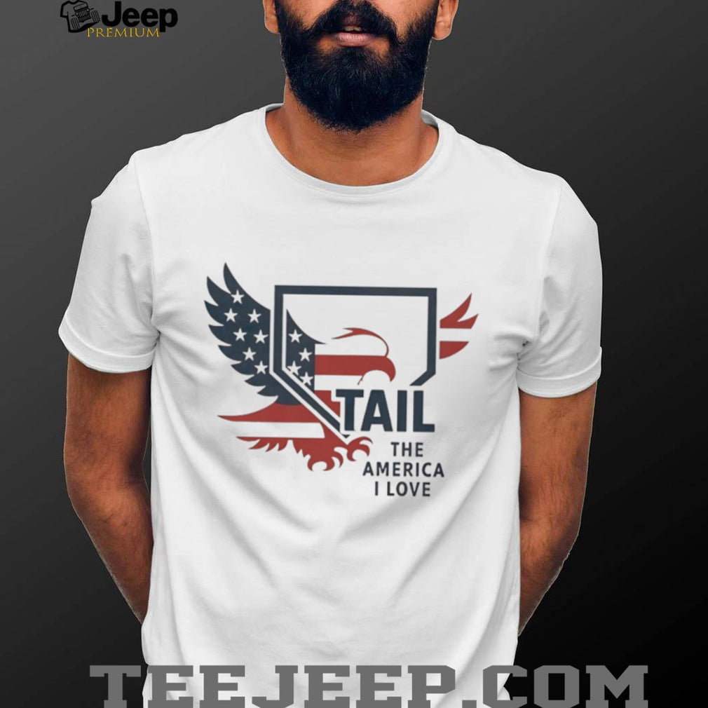 TAIL The America I Love Eagle and Shield Patriotic T Shirt