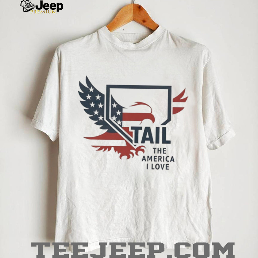 TAIL The America I Love Eagle and Shield Patriotic T Shirt
